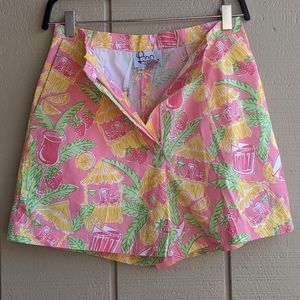 Lilly Pulitzer Colorful tropical theme shorts